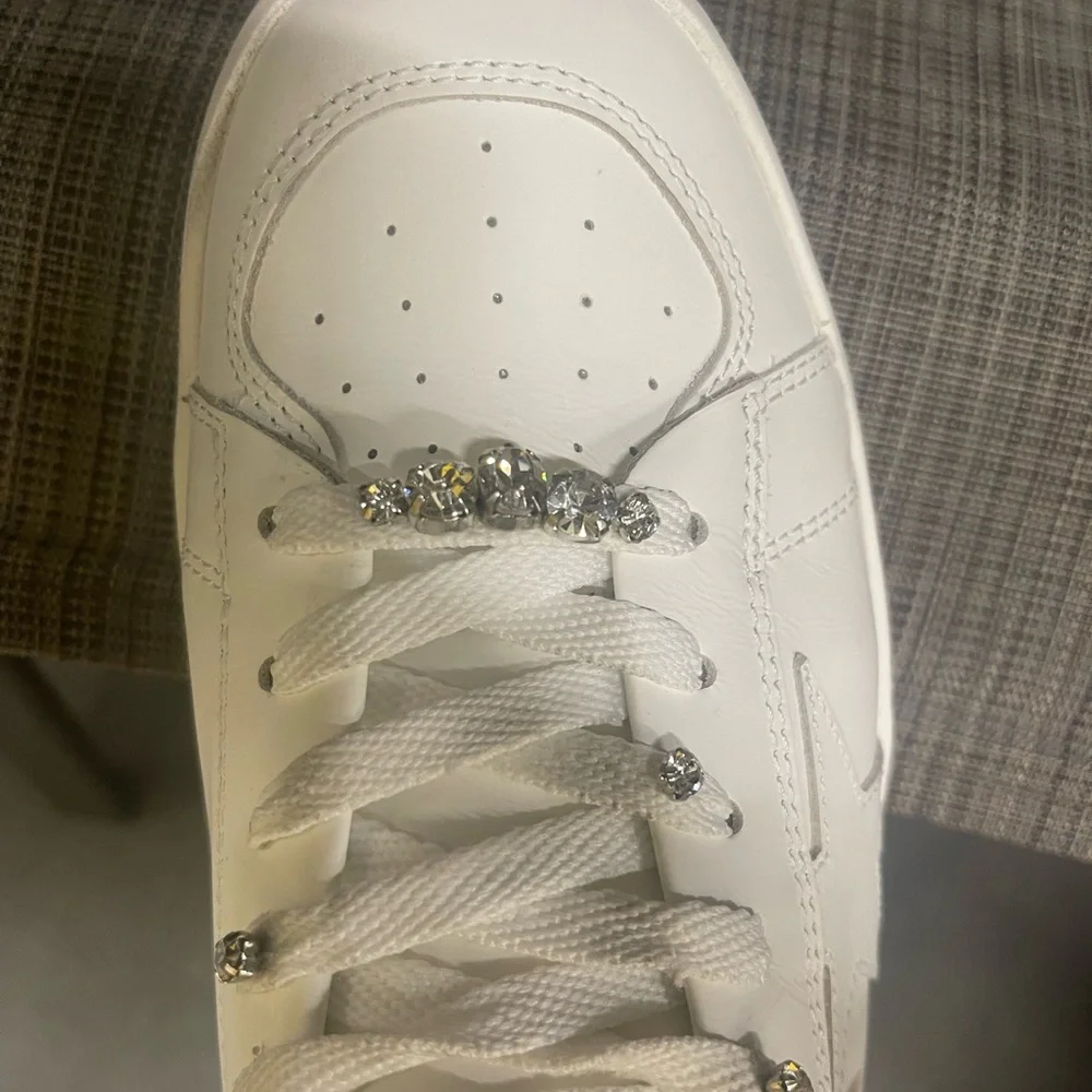 Golden Goose Stardans *Customized laces with crystals*